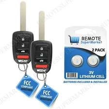 2 Replacement for Honda 13-16 Accord 14-16 Civic CR-V 16-17 HR-V Remote Key Fob