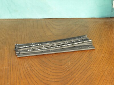 (30pcs) Alpha Wire FIT 221-V 1/4'' Black Heat Shrink Tubing, 1ft long'