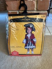 Too Cute Too Spook Pirate Princess Toddler 3-4T Costume NIP