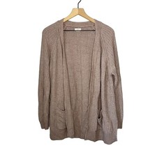 Fat Face Textured Open Cardigan Sweater Women's Size 14 Purple