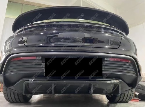 Real Carbon Fiber Rear GT Body Kit Spoiler Wing For Porsche Taycan 2020-2024 - Picture 7 of 21