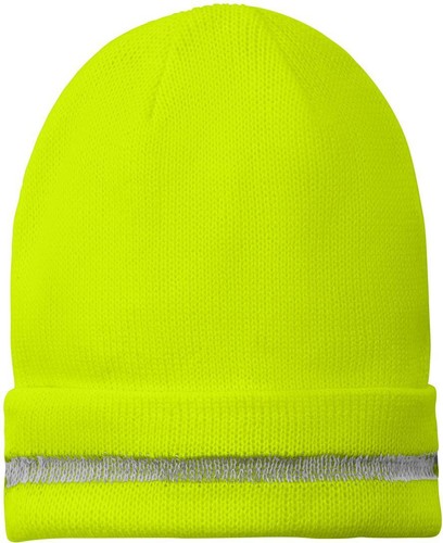 CornerStone® Enhanced Visibility Beanie mit Reflexstreifen CS800