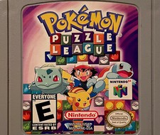 ORIGINAL Genuine N64 Nintendo 64 POKEMON Puzzle League TESTED Vtg OEM EXCELLENT!