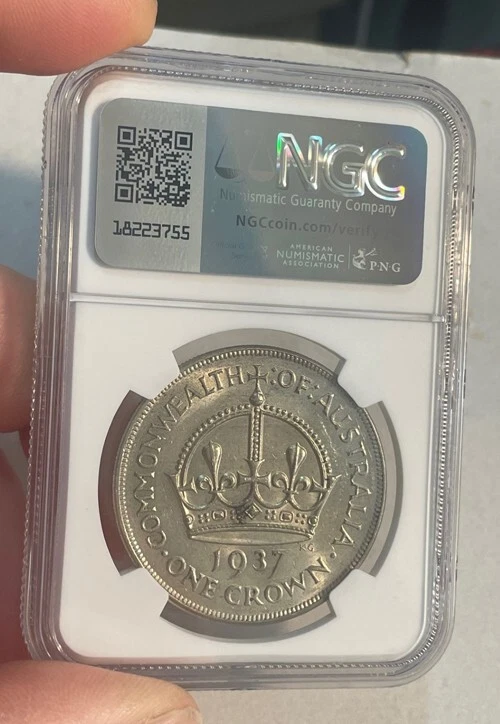 Australia - 1937 Large Silver Crown (NGC MS 61) - Image 4 of 4