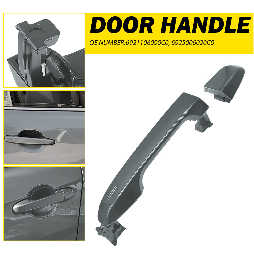 For 2012-17 Toyota Camry Exterior Door Handle Rear Magnetic Gray