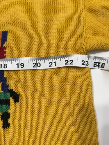 BATYA Womens Vintage Rivet Sweater Oversized Kachina Spirit Dancer Native Large - Picture 7 of 9
