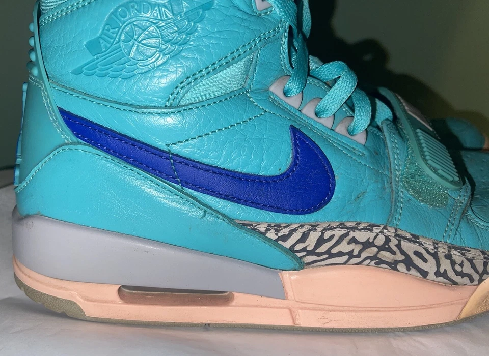 Nike Air Jordan Zapatos Para Hombres Talla 12 Legacy 312 Hyper Jade Baloncesto AV3922-348 Foto 2 de 4