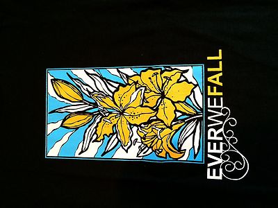 Rare EVER WE FALL Alternative Rock Emo Band Flower T-Shirt (Youth M) NWOT