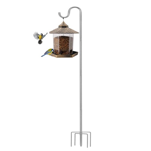Shepherds Hook for Outdoor, 94 Inch Tall & 5/8 Inch Diameter Stainless Steel ...