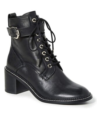 joie Black Raster Leather Boot Women's Size US EU36