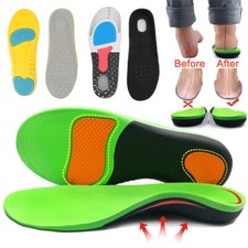 Plantar Fasciitis Arch Support Shoe Insoles Inserts Orthotic Flat Feet Foot Pain