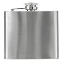 Flachmann Ca.150Ml / 5Oz Aus Edelstahl GebüRstet Schnaps Taschen Flasche Party