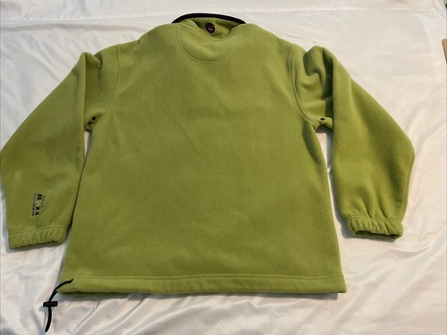 Izod Fleece Perform X Maxx Air FX Mens M Green 1/4 Zip Pullover Fleece Jacket - Picture 4 of 6