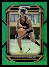 2023 Panini Prizm Draft Picks #11 Tosan Evbuomwan Green card