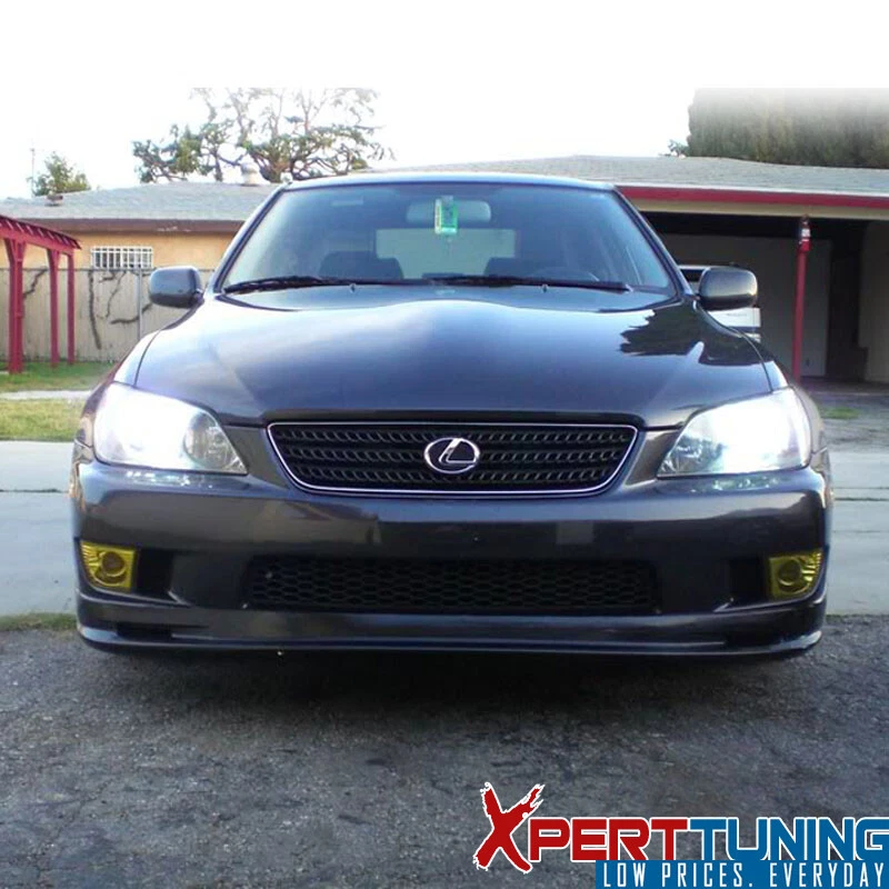 Fits 01-05 Lexus IS300 Sedan Mugen Style Front Bumper Lip Spoiler Unpainted PU Foto 2 de 4