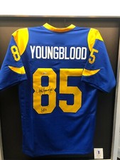 JACK YOUNGBLOOD Los Angeles Rams Autographed Jersey Beckett C.O.A