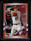 Mike Trout 2021 Topps Chrome Orange Refractor Card 3/25 #27