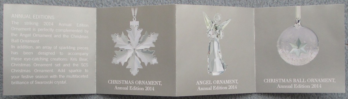 SWAROVSKI CHRISTMAS 2014 Annual Ball Ornament Star Mint and NEW IN