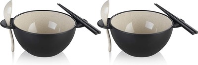 Ozeri Earth Ramen Bowl 6-Piece Set, Made from Plant-Derived Natural Material