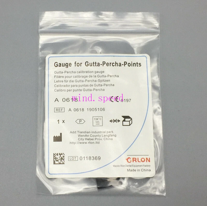 Dental Endodontic Span Gauge Ruler Gutta Percha Points Measure Scale SS hole *1 - Image 4 of 4