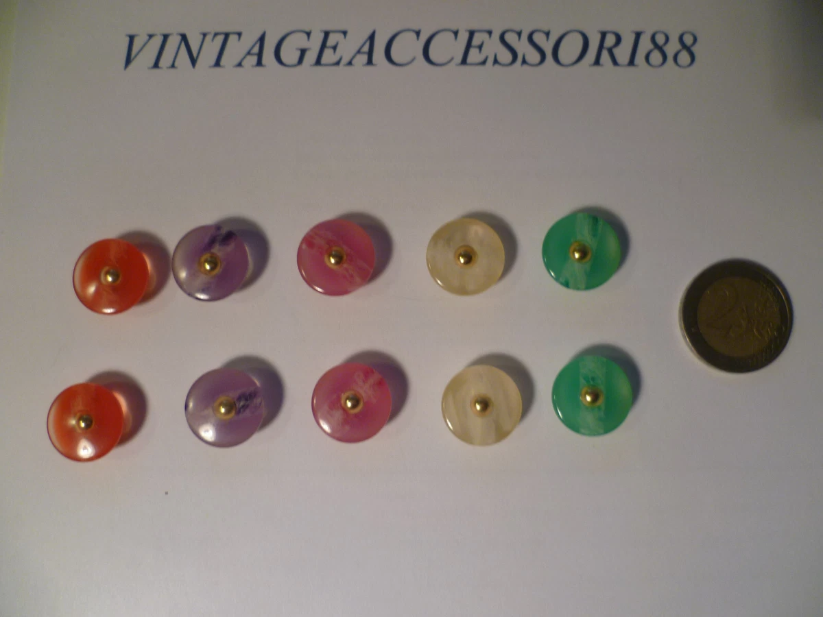 12 Set Bottoni Automatici Invisibili In Resina Bianca 20mm – Chiusure A Pressione Per Cucito, Cappotti, Camicie, Fai Da Te - 2