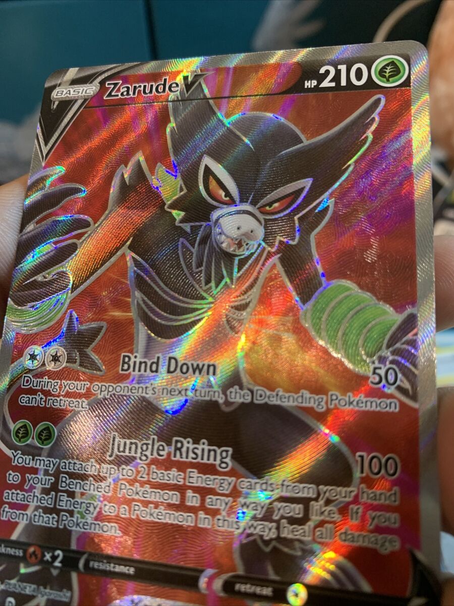  Pokemon - Zarude V - 167/185 - Vivid Voltage - Full Art - Ultra  Rare Card : Toys & Games