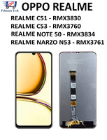 Oppo Realme Narzo N53 Display Touchscreen LCD Original Schwarz RMX3761
