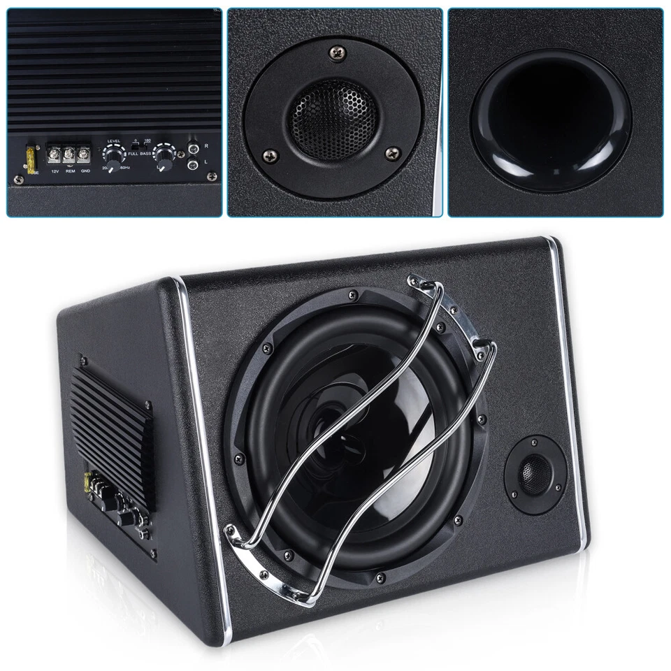 10 ZOLL Aktiv Subwoofer 3800 Watt Bass +Verstärker+Kabelset Auto Aktivsub DHL - Bild 3 von 4