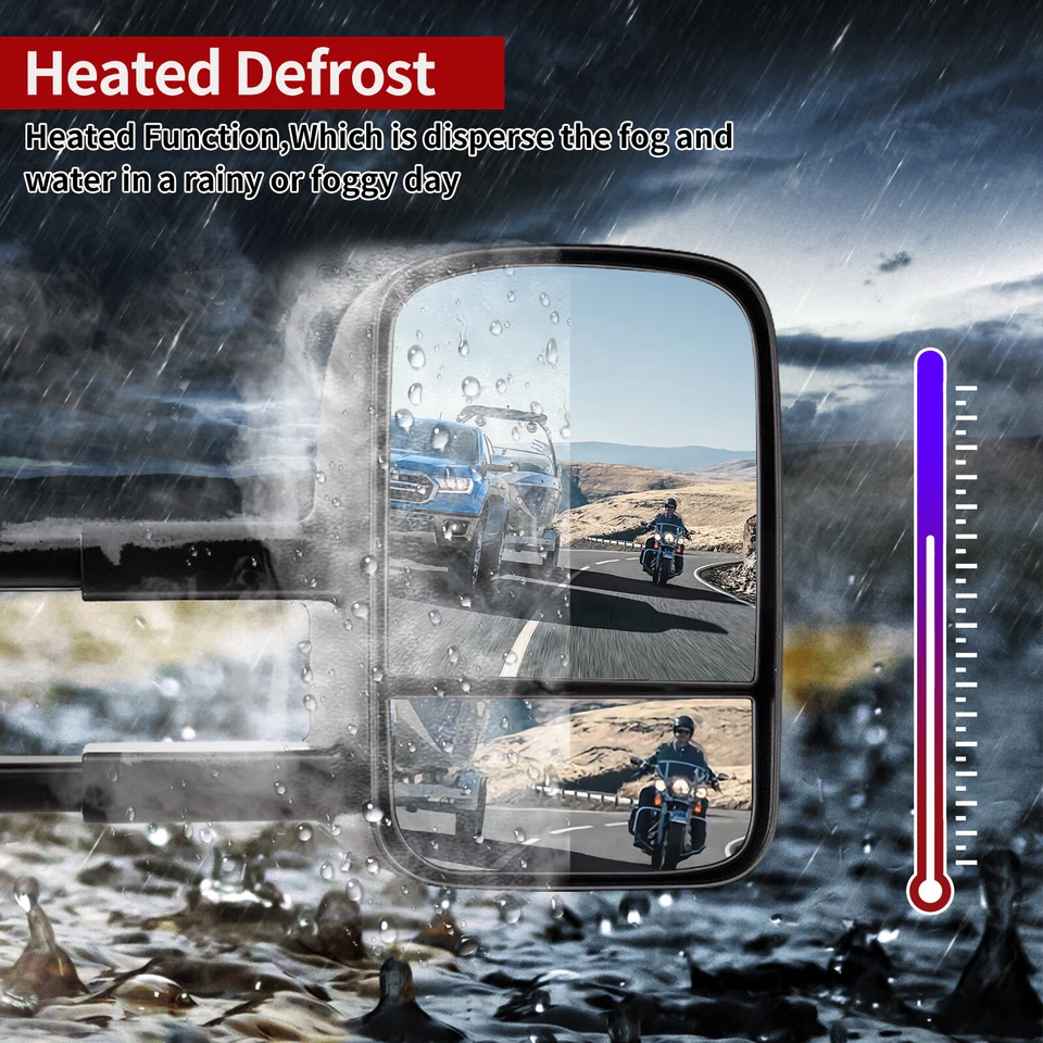 Espejos retrovisores eléctricos térmicos para Chevy Silverado GMC Sierra 1500 2500 3500 1999-2002 Foto 2 de 4