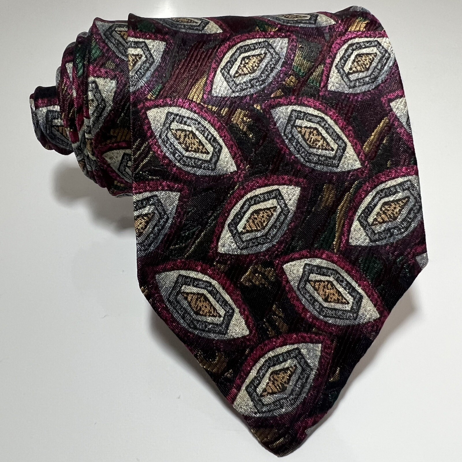 Robert Talbott 7 Fold Multicolor Abstract Silk Ti… - image 9