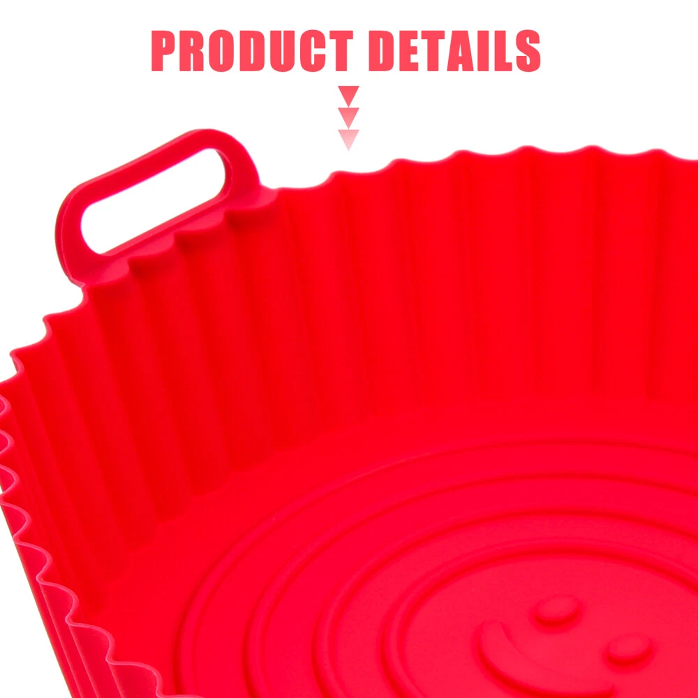 Air Fryer Pan Silicon Oven Instant Grilling Platter Deep Pot Frying Air Fryer Pan Silicon Oven Instant Grilling Platter Deep Pot Frying