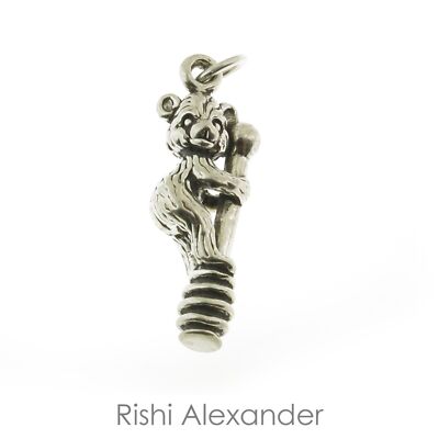 925 Sterlingsilber Bär auf Honig Dipper Charm Made in USA