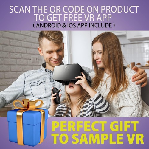 DESTEK V5 VR Headset for Phone, 110°FOV HD Anti-Blue Lenses Eye Protection Virtu - Picture 6 of 6