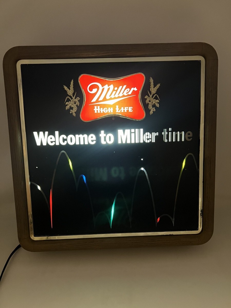 Miller 照明付きヴィンテージモーションサイン Miller 照明付きヴィンテージモーションサイン