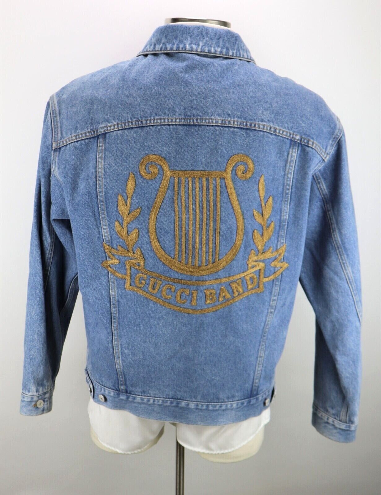 Gucci Blue Denim Band Jacket for Men