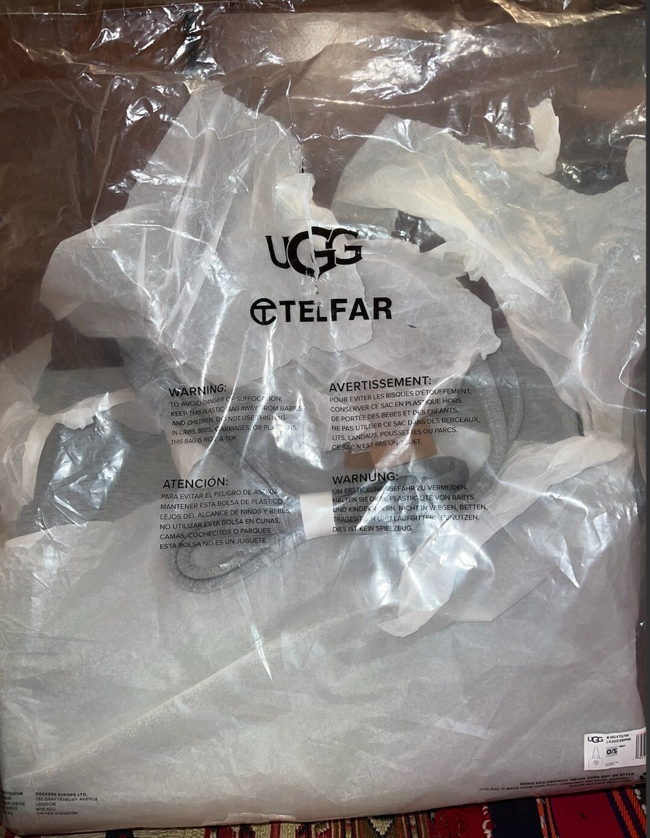 UGG X Telfar Large Fleece Shopping Bag Heather Grey | eBay UGG X Telfar Large Fleece Shopping Bag Heather Grey | eBay
