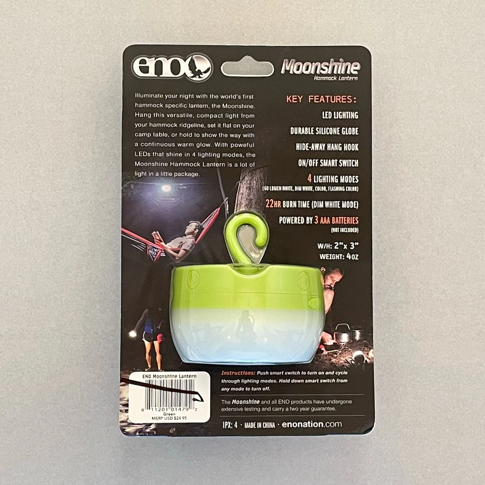 NUEVO~ENO Moonshine LED Hamaca Linterna y NiteLit SlapLit LED Aislado Envoltura para Bebidas Foto 3 de 4