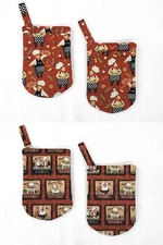 Fat Chefs Oven Mitts (Set of 2) (2 Patterns Available)