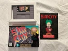 SIM City SNES Super Nintendo Complete CIB