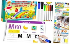 Handwriting Practice Book for Kids, Toddler Preschool Learning Activity for 3