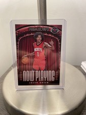 2021-22 Panini NBAHOOPS Jalen Green Now Playing Foil/HOLO Rookie RC # 2