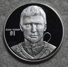 Highland Mint SERGEI FEDOROV 1 OzT .999 SILVER NHL Round. L. Ed.#1039 Video M096