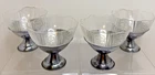 1930s Lot of 4 Macbeth Evans American Sweetheart Depression Sherbet Glass Bowls