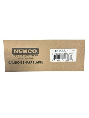 Nemco 3/16'' Scalloped Blade Set SC566-1 NEW FreeShipping