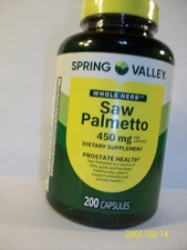 Saw Palmetto 450 Mg 200 Capsules  Supports Prostate & Urinary Health