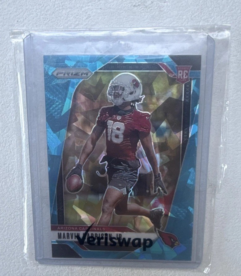 2024 Panini Prizm - Rookies Marvin Harrison Jr. #375 Blue Ice Prizm /99 (RC)