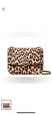 Tory Burch Calf Hair Britten Small Bag Suede Leopard Print Shoulder Chain Bag
