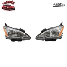 For 2013 2014 2015 Nissan Sentra w/LED DRL Halogen LH RH Headlight Headlamp Set