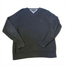 Tommy Hilfiger Knitted Jumper pullover sweater with embroidered logo Large