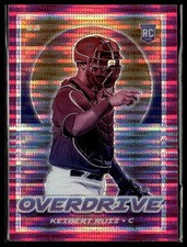 2021 Panini Chronicles #5 Keibert Ruiz Overdrive Pink Pulsar